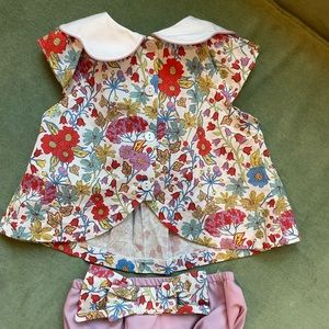 Bella Bliss Felicity Floral Harper Bloomer Set 12m NWT